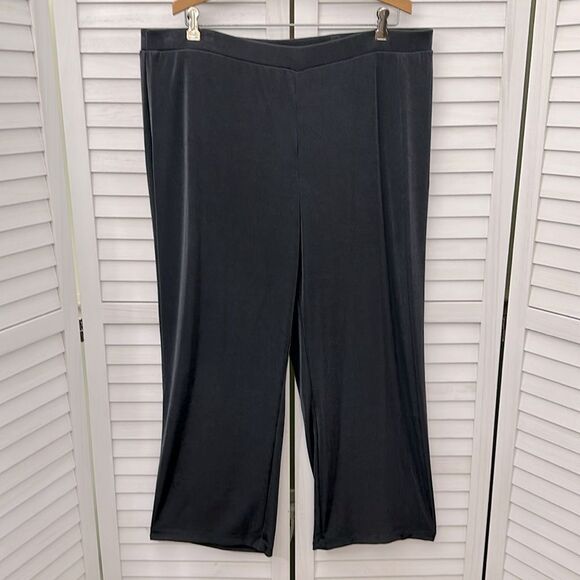 Chico's Travelers Wide Leg Pants Size 3 Short 16S Gray NWT - Picture 3 of 9
